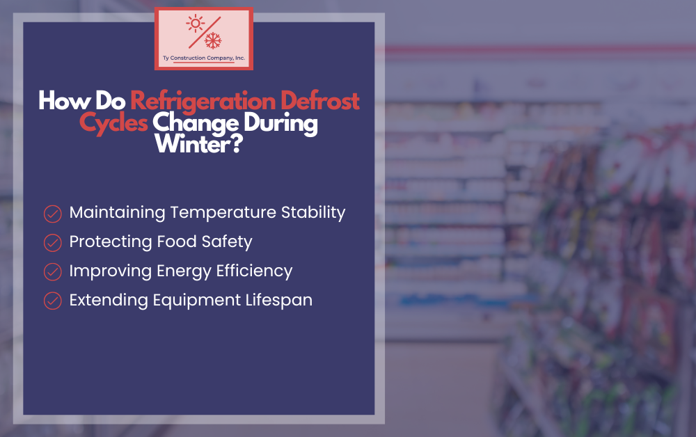 How Do Refrigeration Defrost Cycles Change During Winter? Infographic